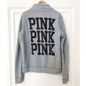 VS PINK! Quarter Zip Sweatshirt